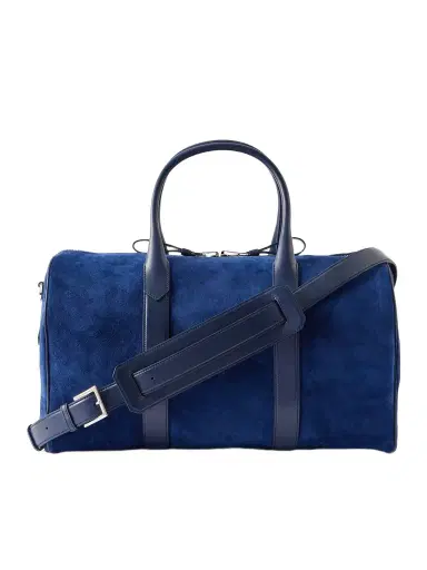 Tom Ford Leather-Trimmed Suede Weekend Bag - Men | Thumbnail 1 Tom Ford Leather-Trimmed Suede Weekend Bag - Men | Thumbnail 1
