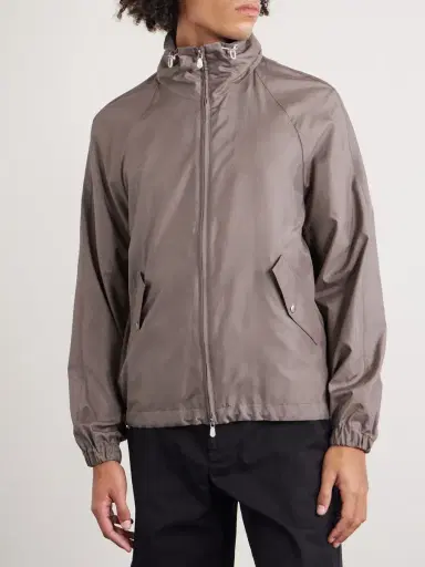 Brunello Cucinelli Silk-Blend Bomber Jacket - Men | Thumbnail 3 Brunello Cucinelli Silk-Blend Bomber Jacket - Men | Thumbnail 3