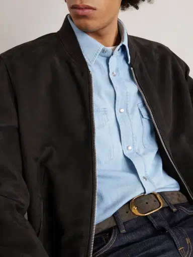 Tom Ford Cotton-Chambray Shirt - Men | Thumbnail 5 Tom Ford Cotton-Chambray Shirt - Men | Thumbnail 5