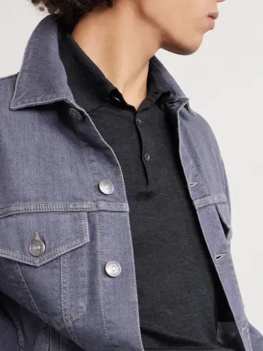 Brunello Cucinelli Slim-Fit Silk and Cotton-Blend Polo Shirt - Men | Thumbnail 5 Brunello Cucinelli Slim-Fit Silk and Cotton-Blend Polo Shirt - Men | Thumbnail 5