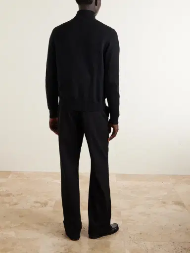 Versace Embellished Cotton-Blend Zip-Up Sweater - Men | Thumbnail 4 Versace Embellished Cotton-Blend Zip-Up Sweater - Men | Thumbnail 4