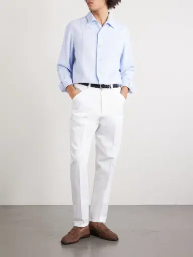 Brunello Cucinelli Hemp, Linen and Cotton-Blend Shirt - Men | Thumbnail 2 Brunello Cucinelli Hemp, Linen and Cotton-Blend Shirt - Men | Thumbnail 2
