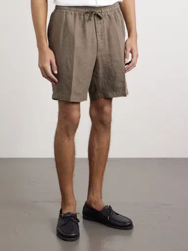Altea Samuel Straight-Leg Linen Drawstring Shorts - Men | Thumbnail 3 Altea Samuel Straight-Leg Linen Drawstring Shorts - Men | Thumbnail 3