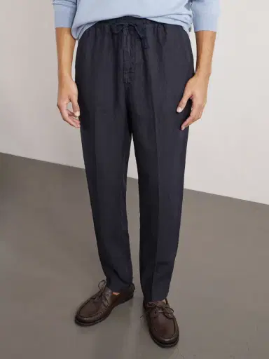 Altea Mattia Straight-Leg Linen Drawstring Trousers - Men | Thumbnail 3 Altea Mattia Straight-Leg Linen Drawstring Trousers - Men | Thumbnail 3