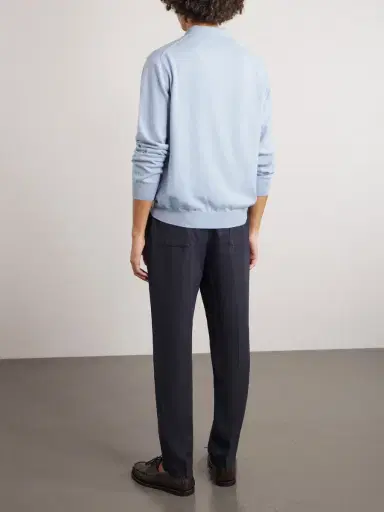 Altea Mattia Straight-Leg Linen Drawstring Trousers - Men | Thumbnail 4 Altea Mattia Straight-Leg Linen Drawstring Trousers - Men | Thumbnail 4