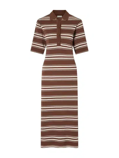 Faithfull Santiago Striped Cotton-blend Midi Dress | Thumbnail 1 Faithfull Santiago Striped Cotton-blend Midi Dress | Thumbnail 1