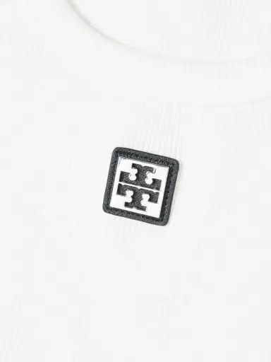 Tory Burch Embellished Appliquéd Ribbed Cotton-jersey Tank | Thumbnail 4 Tory Burch Embellished Appliquéd Ribbed Cotton-jersey Tank | Thumbnail 4