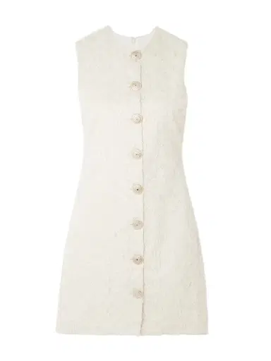DESTREE Camille Frayed Organic Cotton-twill Mini Dress | Thumbnail 1 DESTREE Camille Frayed Organic Cotton-twill Mini Dress | Thumbnail 1
