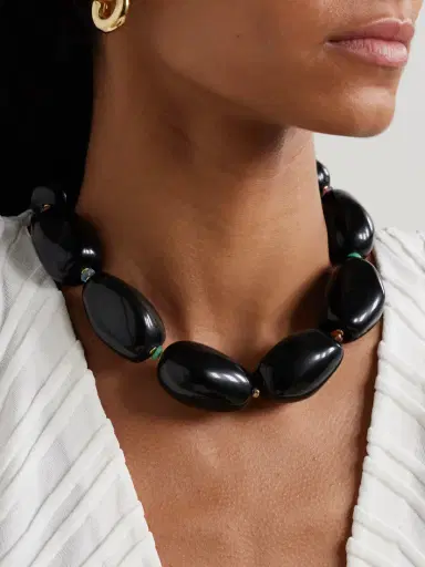 Lizzie Fortunato Lobos Gold-plated Multi-stone Beaded Choker | Thumbnail 2 Lizzie Fortunato Lobos Gold-plated Multi-stone Beaded Choker | Thumbnail 2