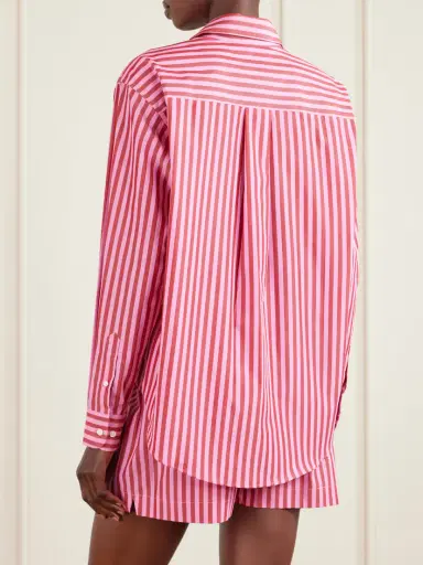 Comme Si La Shirt Classica Striped Cotton-poplin Shirt | Thumbnail 3 Comme Si La Shirt Classica Striped Cotton-poplin Shirt | Thumbnail 3