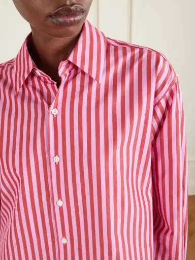 Comme Si La Shirt Classica Striped Cotton-poplin Shirt | Thumbnail 5 Comme Si La Shirt Classica Striped Cotton-poplin Shirt | Thumbnail 5