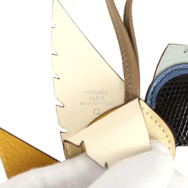 HERMÈS Hermes Birdy Charm Vanille, Jaune Ambre, Gris Fonce, Bleu Saphir, Bleu Glacier, Etoupe Matte Alligator, Lizard Niloticus, Chevre Mysore, Epsom and Milo Lambskin Palladium Hardware | Thumbnail 3 HERMÈS Hermes Birdy Charm Vanille, Jaune Ambre, Gris Fonce, Bleu Saphir, Bleu Glacier, Etoupe Matte Alligator, Lizard Niloticus, Chevre Mysore, Epsom and Milo Lambskin Palladium Hardware | Thumbnail 3
