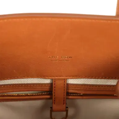 The Row The Row Soft Margaux 12 Bag Cuir Saddle Leather Gold Hardware | Thumbnail 10 The Row The Row Soft Margaux 12 Bag Cuir Saddle Leather Gold Hardware | Thumbnail 10
