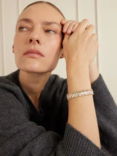 Suzanne Kalan 18-karat Gold Diamond Cuff | Thumbnail 4 Suzanne Kalan 18-karat Gold Diamond Cuff | Thumbnail 4
