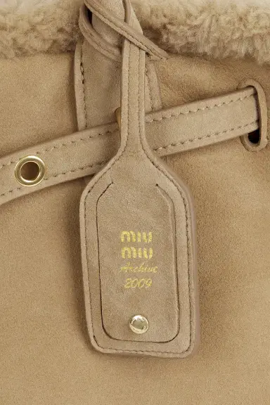 Miu Miu Aventure Camoscio Shearling Bag | Thumbnail 7 Miu Miu Aventure Camoscio Shearling Bag | Thumbnail 7