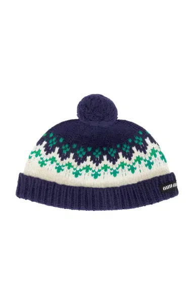 Miu Miu Wool Fairisle Beanie | Thumbnail 3 Miu Miu Wool Fairisle Beanie | Thumbnail 3