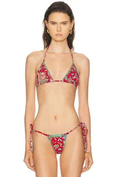 Akoia Swim Batik Smock Crochet Bikini Set | Thumbnail 1 Akoia Swim Batik Smock Crochet Bikini Set | Thumbnail 1