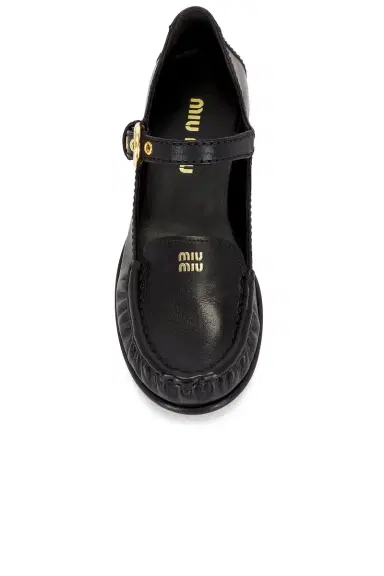 Miu Miu Bufalo Mocassini Loafer | Thumbnail 4 Miu Miu Bufalo Mocassini Loafer | Thumbnail 4