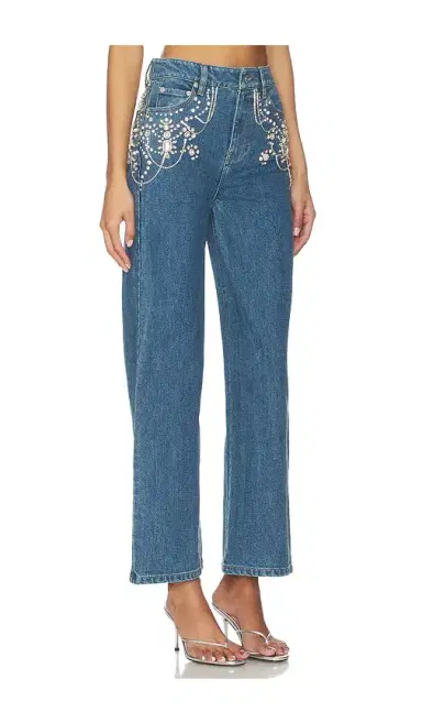 Simkhai Jude Mid Rise Crop Wide Leg Jean | Thumbnail 2 Simkhai Jude Mid Rise Crop Wide Leg Jean | Thumbnail 2