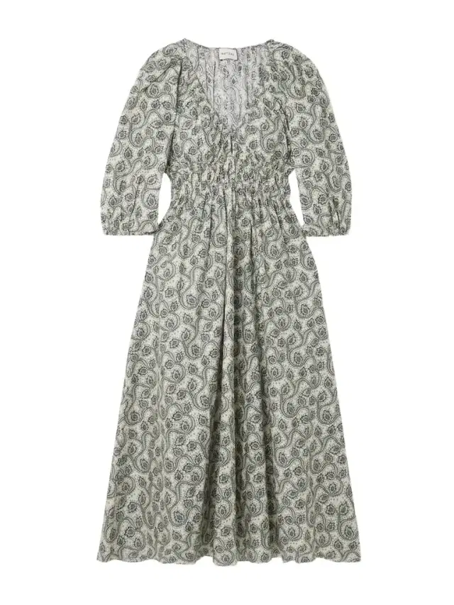 Shirred Paisley-print Organic Cotton Midi Dress Shirred Paisley-print Organic Cotton Midi Dress