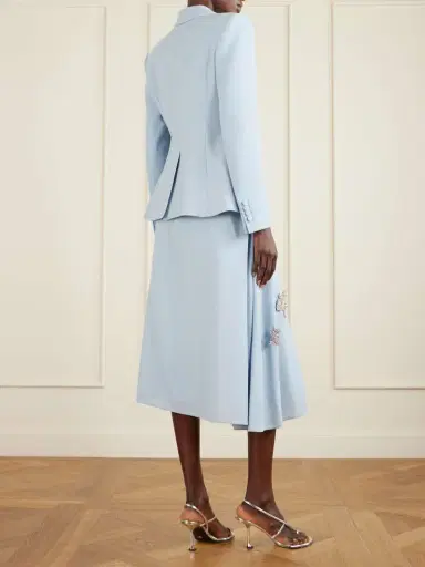 Erdem Embellished Wool-crepe Blazer | Thumbnail 3 Erdem Embellished Wool-crepe Blazer | Thumbnail 3