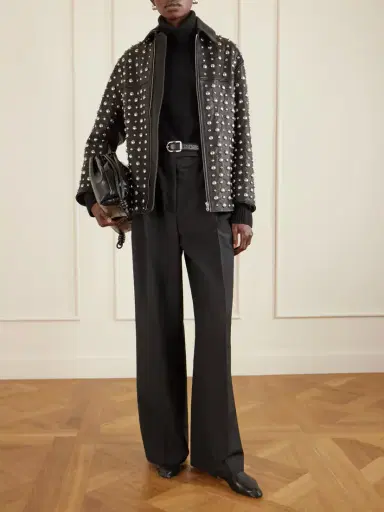 Nour Hammour Studded Leather Jacket | Thumbnail 2 Nour Hammour Studded Leather Jacket | Thumbnail 2