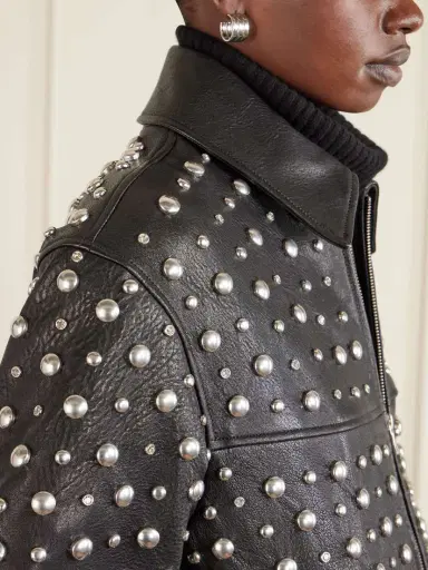 Nour Hammour Studded Leather Jacket | Thumbnail 5 Nour Hammour Studded Leather Jacket | Thumbnail 5