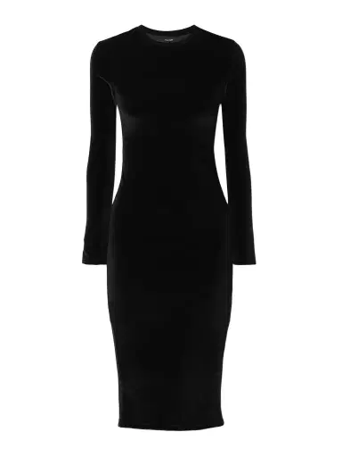 The Park Carine Stretch-velvet Midi Dress | Thumbnail 1 The Park Carine Stretch-velvet Midi Dress | Thumbnail 1