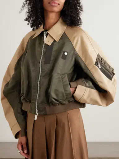 Sacai Oversized Cotton-canvas And Shell Bomber Jacket | Thumbnail 3 Sacai Oversized Cotton-canvas And Shell Bomber Jacket | Thumbnail 3