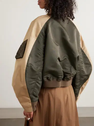 Sacai Oversized Cotton-canvas And Shell Bomber Jacket | Thumbnail 4 Sacai Oversized Cotton-canvas And Shell Bomber Jacket | Thumbnail 4