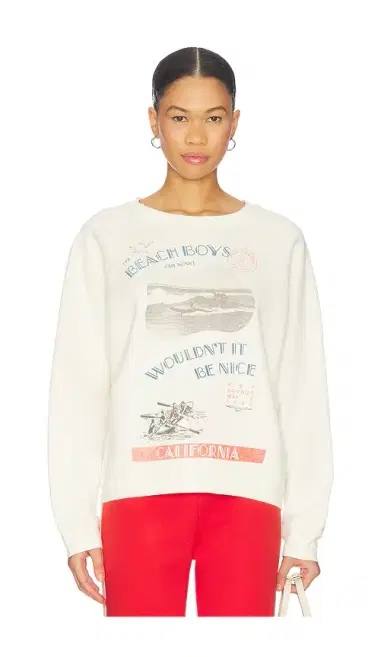 DAYDREAMER The Beach Boys Wouldn't It Be Nice Vintage Raglan Sweatshirt | Thumbnail 1 DAYDREAMER The Beach Boys Wouldn't It Be Nice Vintage Raglan Sweatshirt | Thumbnail 1