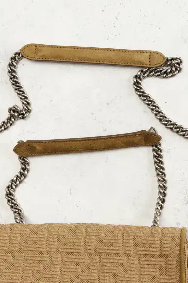 Fendi X SKIMS Midi Chain Baguette Shoulder Bag | Thumbnail 9 Fendi X SKIMS Midi Chain Baguette Shoulder Bag | Thumbnail 9