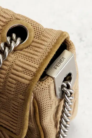 Fendi X SKIMS Midi Chain Baguette Shoulder Bag | Thumbnail 10 Fendi X SKIMS Midi Chain Baguette Shoulder Bag | Thumbnail 10