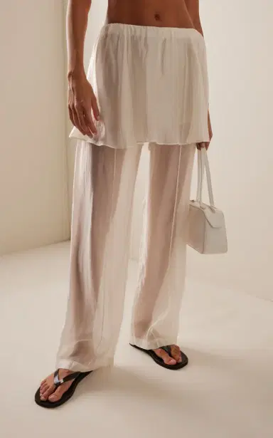 The Garment Gilian Skirt-Overlay Organza Peplum Pants | Thumbnail 3 The Garment Gilian Skirt-Overlay Organza Peplum Pants | Thumbnail 3