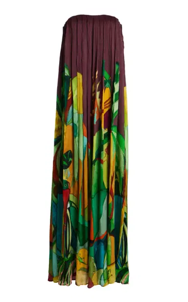 ALÉMAIS Mokshini Crinkled Silk Satin Maxi Dress | Thumbnail 1 ALÉMAIS Mokshini Crinkled Silk Satin Maxi Dress | Thumbnail 1