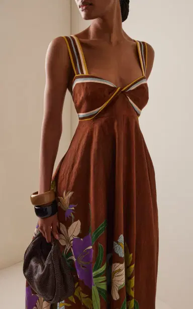 ALÉMAIS Alfie Twisted Linen Maxi Dress | Thumbnail 3 ALÉMAIS Alfie Twisted Linen Maxi Dress | Thumbnail 3