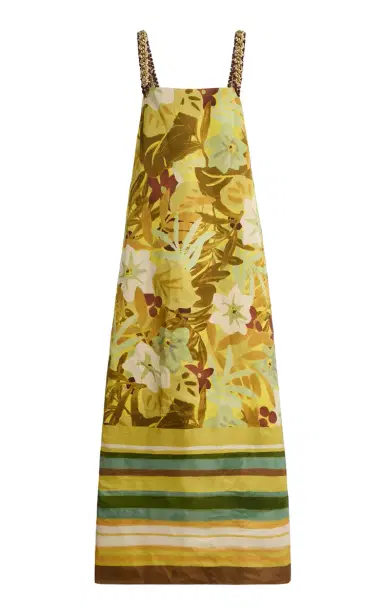 ALÉMAIS Printed Linen-Blend Maxi Dress | Thumbnail 1 ALÉMAIS Printed Linen-Blend Maxi Dress | Thumbnail 1