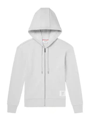 Thom Browne Striped Colour-Block Cotton-Jersey Zip-Up Hoodie - Men | Thumbnail 1 Thom Browne Striped Colour-Block Cotton-Jersey Zip-Up Hoodie - Men | Thumbnail 1