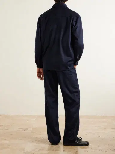 Saman Amel Straight-Leg Cashmere Drawstring Trousers - Men | Thumbnail 4 Saman Amel Straight-Leg Cashmere Drawstring Trousers - Men | Thumbnail 4