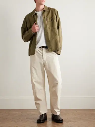 Nili Lotan Emir Straight-Leg Cotton-Blend Twill Trousers - Men | Thumbnail 2 Nili Lotan Emir Straight-Leg Cotton-Blend Twill Trousers - Men | Thumbnail 2