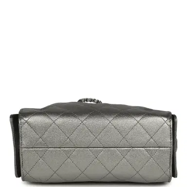 Chanel Chanel Mini 25 Hobo Bag Anthracite Metallic Caviar Silver Hardware | Thumbnail 7 Chanel Chanel Mini 25 Hobo Bag Anthracite Metallic Caviar Silver Hardware | Thumbnail 7