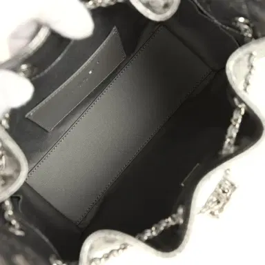 Chanel Chanel Mini 25 Hobo Bag Anthracite Metallic Caviar Silver Hardware | Thumbnail 8 Chanel Chanel Mini 25 Hobo Bag Anthracite Metallic Caviar Silver Hardware | Thumbnail 8