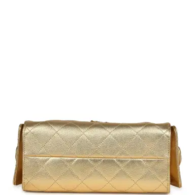 Chanel Chanel Mini 25 Hobo Bag Metallic Gold Caviar Caviar Antique Gold Hardware | Thumbnail 6 Chanel Chanel Mini 25 Hobo Bag Metallic Gold Caviar Caviar Antique Gold Hardware | Thumbnail 6