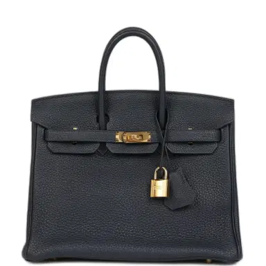 HERMÈS Hermes Birkin 25 Bleu Nuit Togo Gold Hardware | Thumbnail 1 HERMÈS Hermes Birkin 25 Bleu Nuit Togo Gold Hardware | Thumbnail 1
