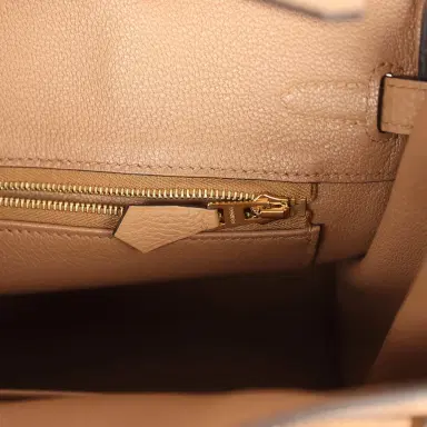 HERMÈS Hermes Birkin 25 Chai Togo Gold Hardware | Thumbnail 9 HERMÈS Hermes Birkin 25 Chai Togo Gold Hardware | Thumbnail 9