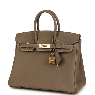 HERMÈS Hermes Birkin 25 Etoupe Togo Gold Hardware | Thumbnail 3 HERMÈS Hermes Birkin 25 Etoupe Togo Gold Hardware | Thumbnail 3