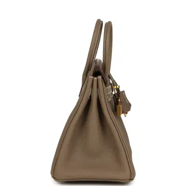 HERMÈS Hermes Birkin 25 Etoupe Togo Gold Hardware | Thumbnail 4 HERMÈS Hermes Birkin 25 Etoupe Togo Gold Hardware | Thumbnail 4