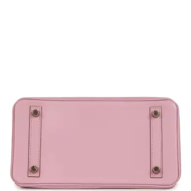 HERMÈS Hermes Birkin 25 Mauve Sylvestre Swift Rose Gold Hardware | Thumbnail 6 HERMÈS Hermes Birkin 25 Mauve Sylvestre Swift Rose Gold Hardware | Thumbnail 6