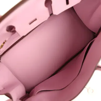 HERMÈS Hermes Birkin 25 Mauve Sylvestre Swift Rose Gold Hardware | Thumbnail 8 HERMÈS Hermes Birkin 25 Mauve Sylvestre Swift Rose Gold Hardware | Thumbnail 8