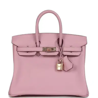 HERMÈS Hermes Birkin 25 Mauve Sylvestre Swift Rose Gold Hardware | Thumbnail 1 HERMÈS Hermes Birkin 25 Mauve Sylvestre Swift Rose Gold Hardware | Thumbnail 1